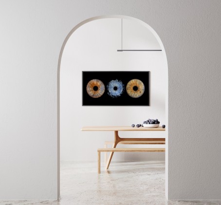 Artystyczne Zdjęcie Tęczówek Oczu (3 Osoby) Premium – Format 90x30 cm | Poznań