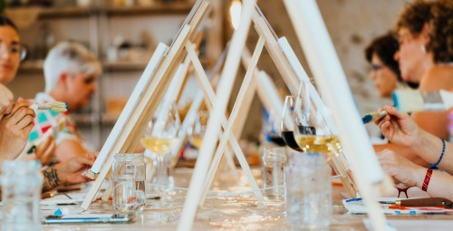 Malowanie przy Winie | Łódź-Prezent na Święta_P