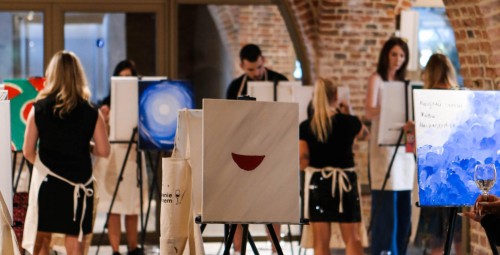 Malowanie przy Winie | Łódź-Prezent dla Niego_P