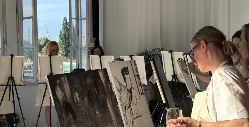 Malowanie przy Winie | Łódź-Prezent dla Kobiety_P