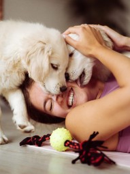 Zajęcia Fitness z Pieskami dla Dwojga (Puppy Joga lub Pilates) | Warszawa | Prezent na Rocznicę_P