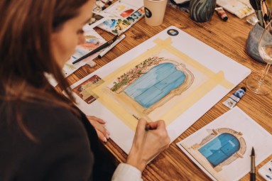 Warsztaty Malowania Akwarelą dla Dwojga | Kraków | Prezent dla Rodziców_P