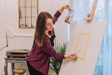 Warsztaty Malowania Akwarelą (4 osoby) | Kraków | Prezent dla Rodzeństwa_P