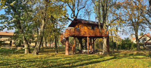 Romantyczny Pobyt w Domku na Drzewie (2 Noce, 2 Osoby) | Golędzinów | TreeVill-Prezent dla Przyjaciół_P