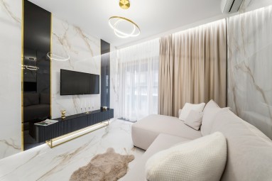 Romantyczny Pobyt w Apartamencie (2 Noce, 2 Osoby) | Warszawa | Golden Apartments-Prezent dla Młodej Pary_P