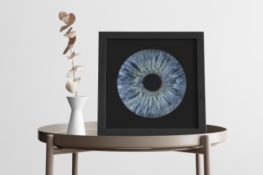 Artystyczne Zdjęcie Tęczówki Oka – Format 40x40 cm | Łódź -Prezent na Urodziny_SP