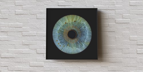 Artystyczne Zdjęcie Tęczówki Oka – Format 30x30 cm | Lublin-Prezent na Urodziny_SP