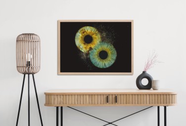 Artystyczne Zdjęcie Tęczówek Oczu dla Dwojga – Format A4 | Lublin-Prezent dla Przyjaciół_SP