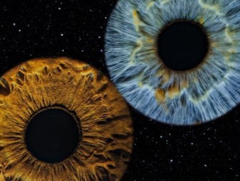 Artystyczne Zdjęcie Tęczówek Oczu dla Dwojga – Format A2 | Lublin-Prezent na Urodziny_P