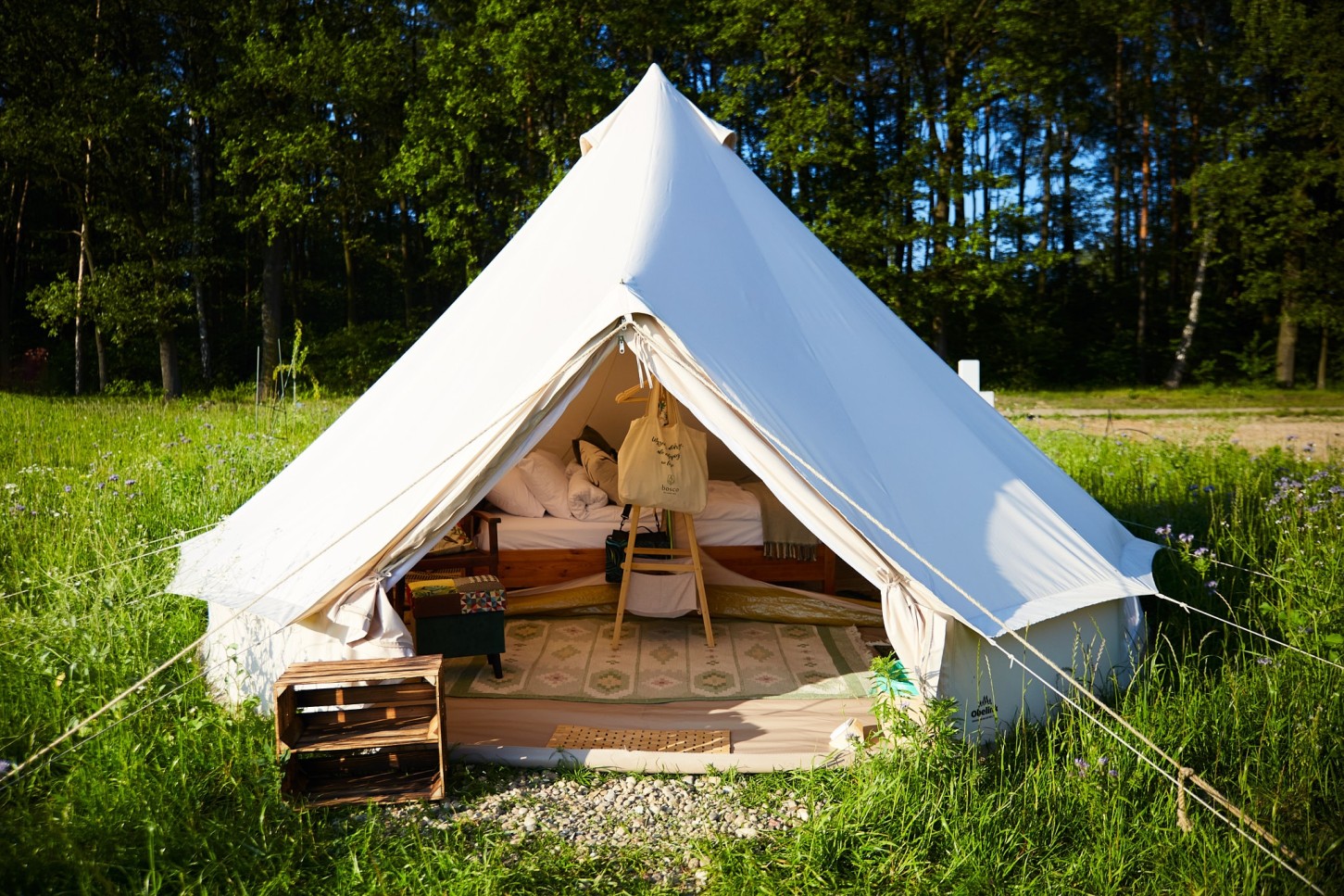 Odprężający Pobyt w Namiocie "Bell" w Tygodniu (2 Noce, 2 Osoby) | bosco glamping | Modrzewek